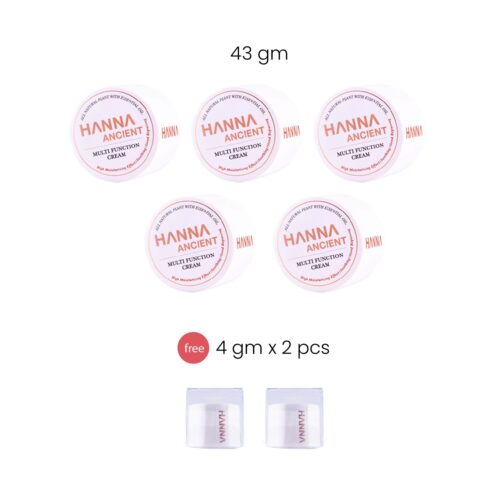 【MAR Promo E】Multi Function Cream 43gm – 5pcs, Free Hanna Cream 4g- 2pcs