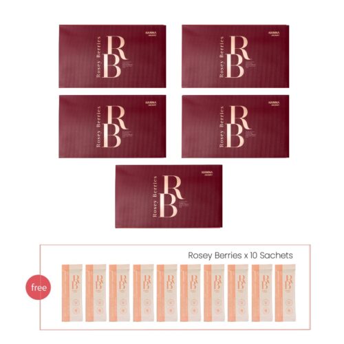 【May Promo B】Rosey Berries – 5 boxes Free Rosey Berries 10 sachets