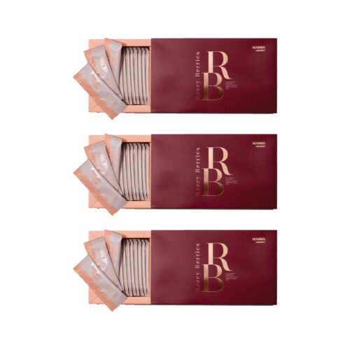 【Aug Promo B1】 3 Boxes HANNA ANCIENT – Rosey Berries【3g x 20pcs】