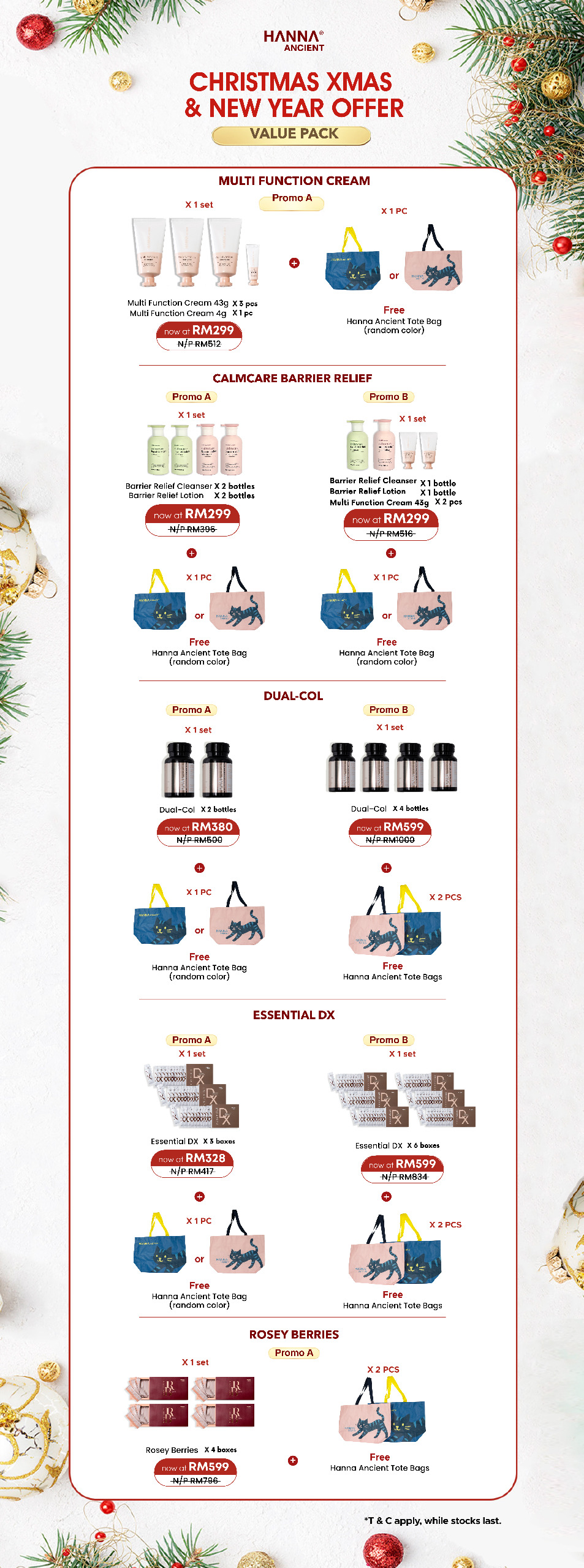 [ha christmas] multi function cream (promo a)